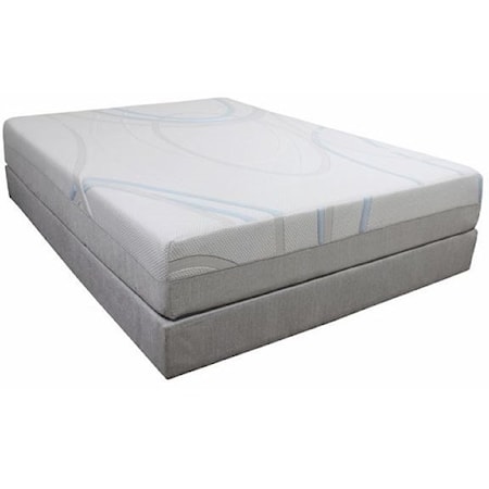 Queen 10" Memory Foam Mattress Adj. Set