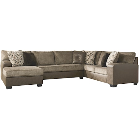 3-Piece Sectional with Chaise