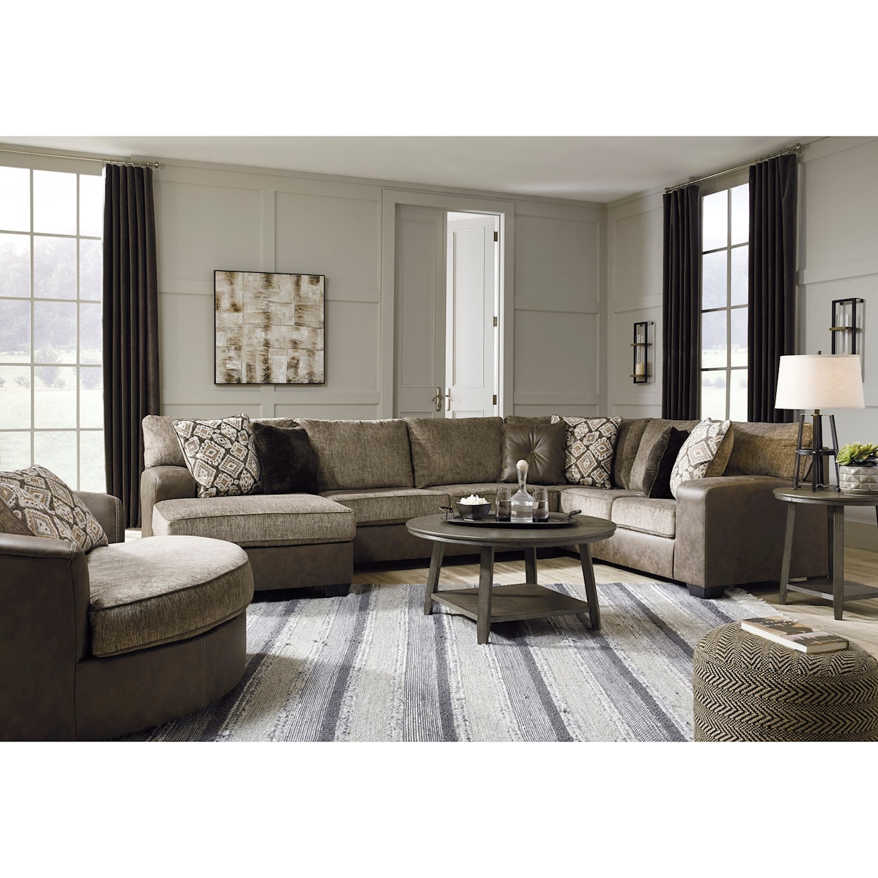 Benchcraft by Ashley Abalone 3-Piece Sectional