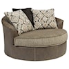 Ashley Abalone Oversized Swivel Accent Chair