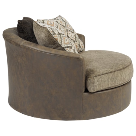 Oversized Swivel Accent Chair