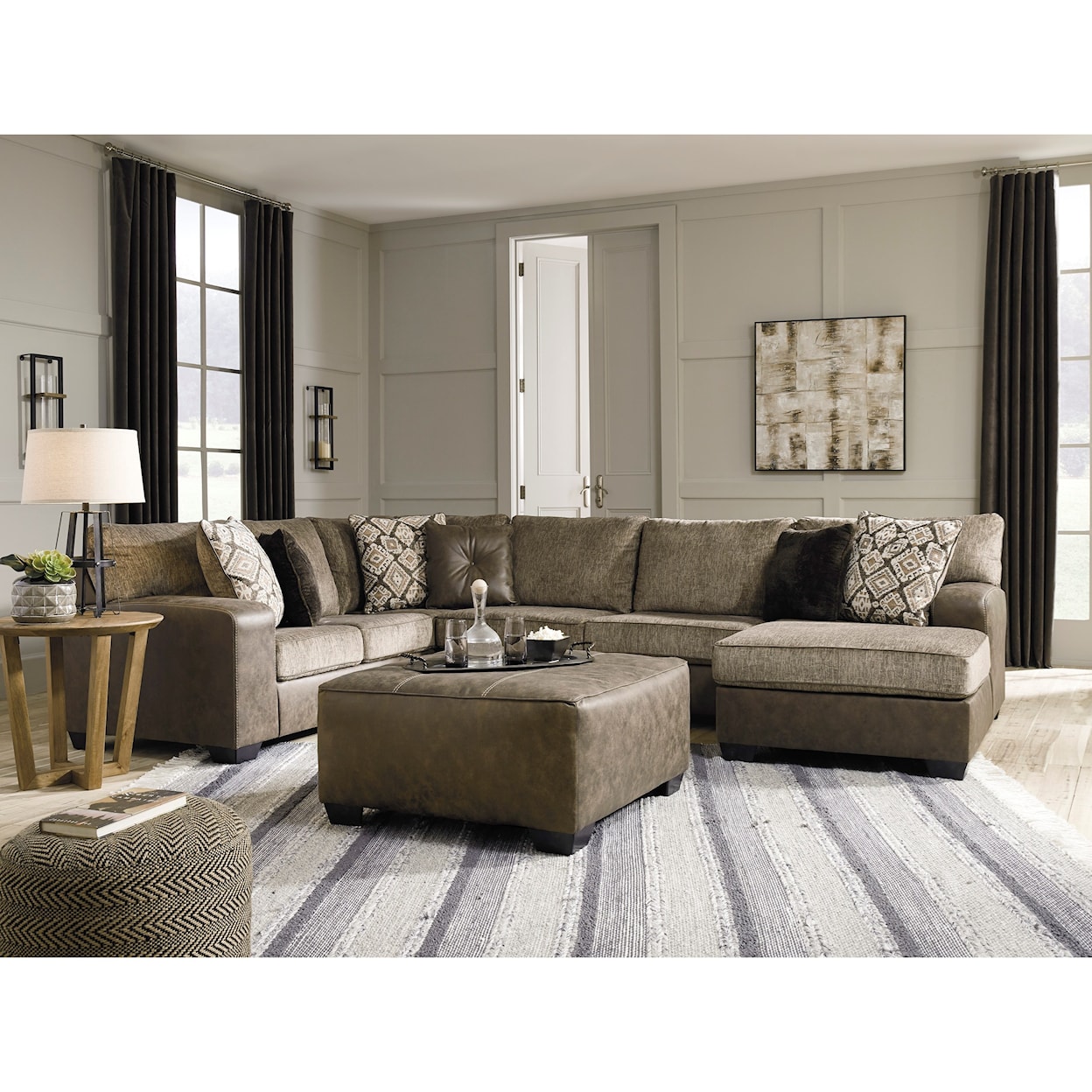Ashley Furniture Benchcraft Abalone 3-Piece Sectional