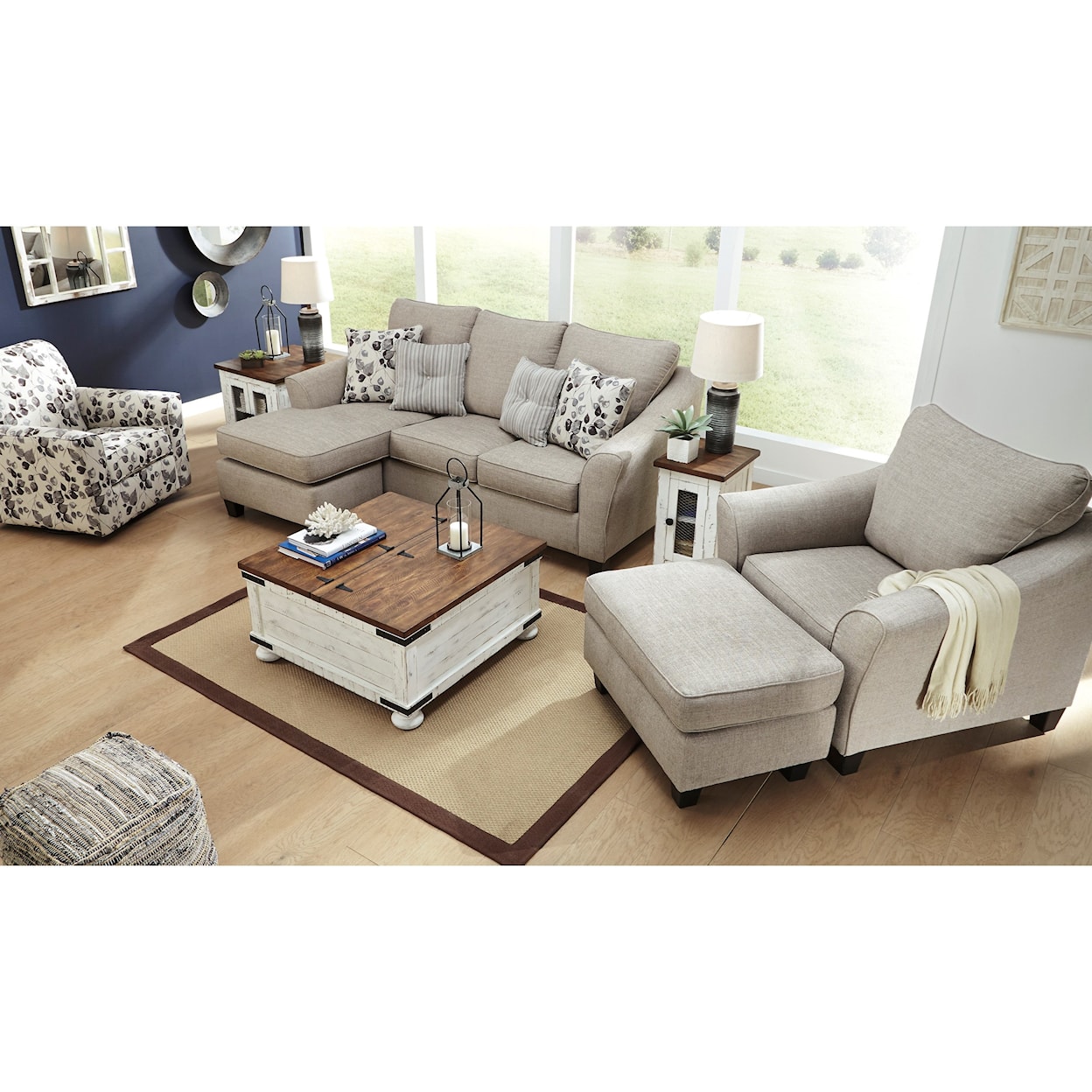 Benchcraft Abney Stationary Living Room Group