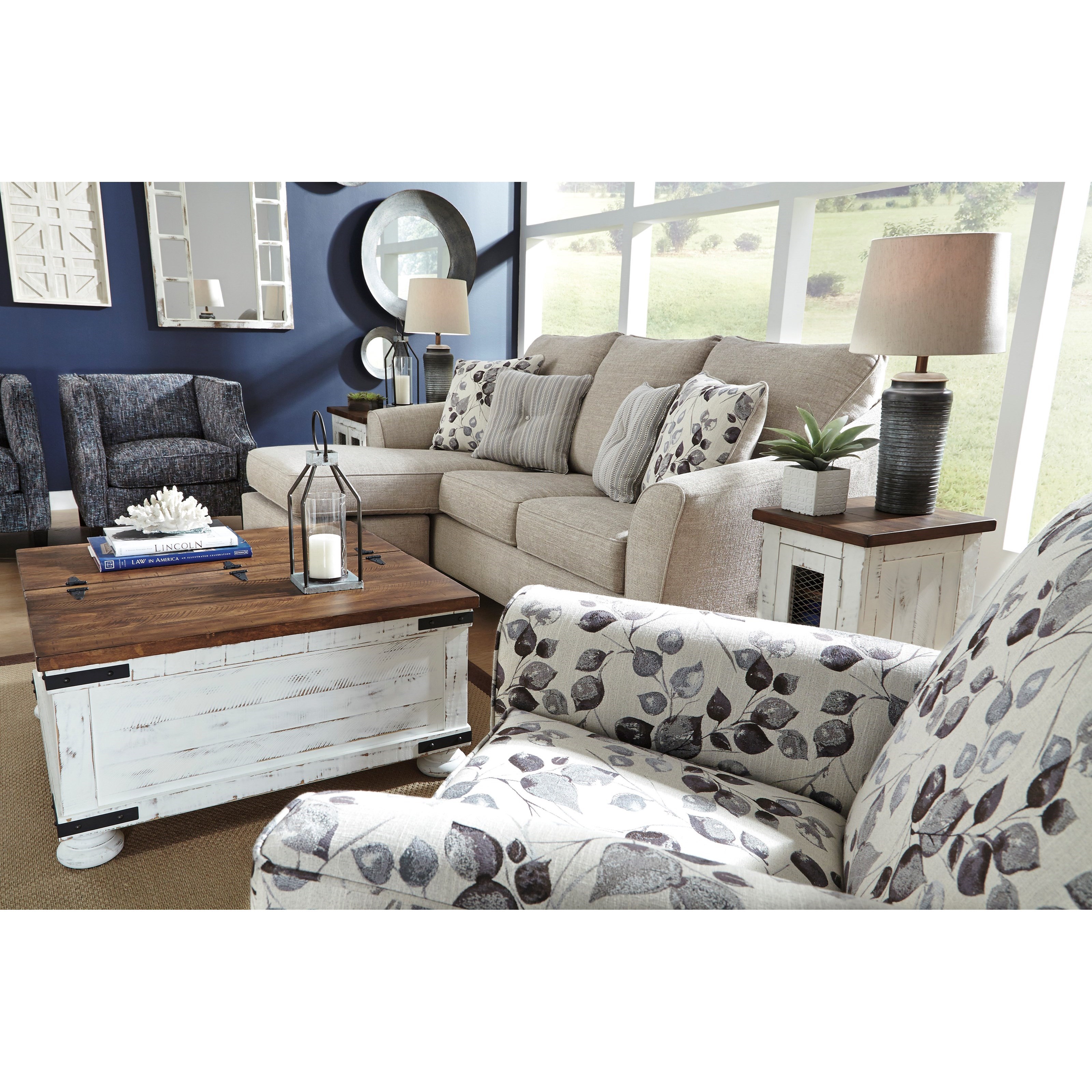 Abney driftwood sofa chaise sale