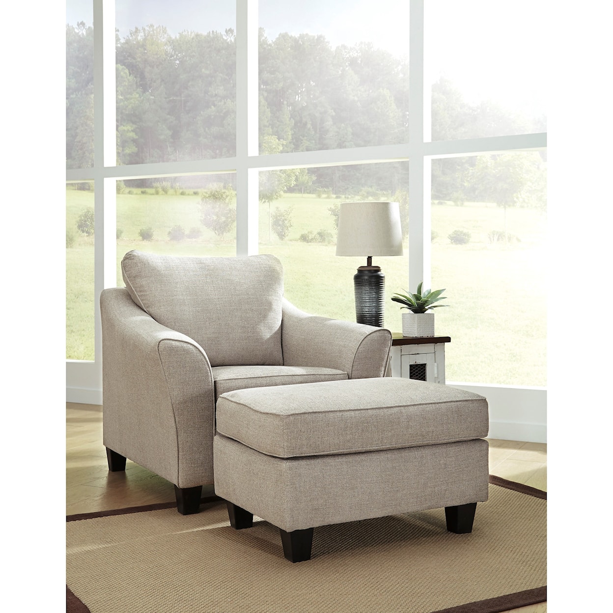 Ashley Abney Chair and Ottoman