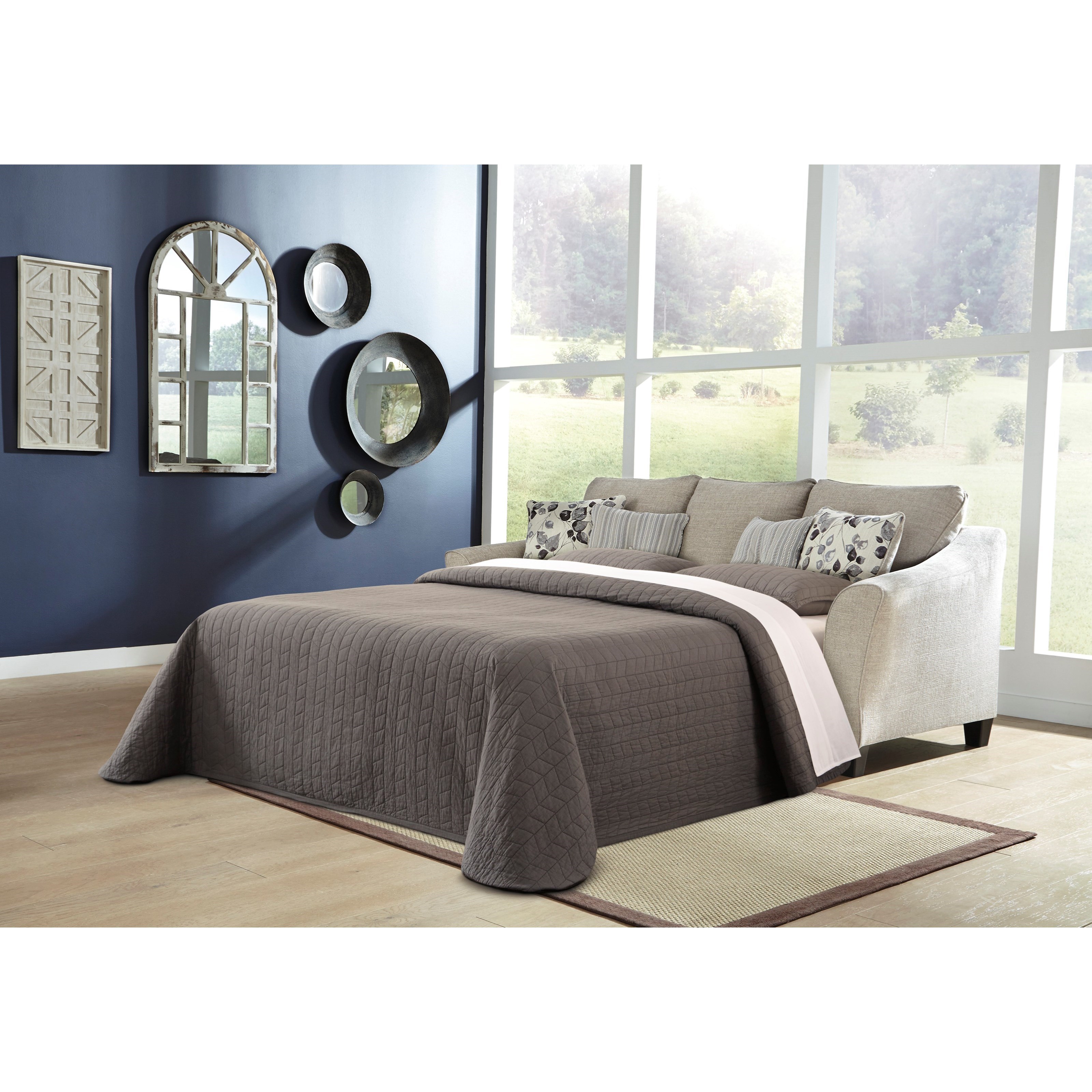 Benchcraft Abney 4970168 Sofa Chaise with Queen Sleeper Z R
