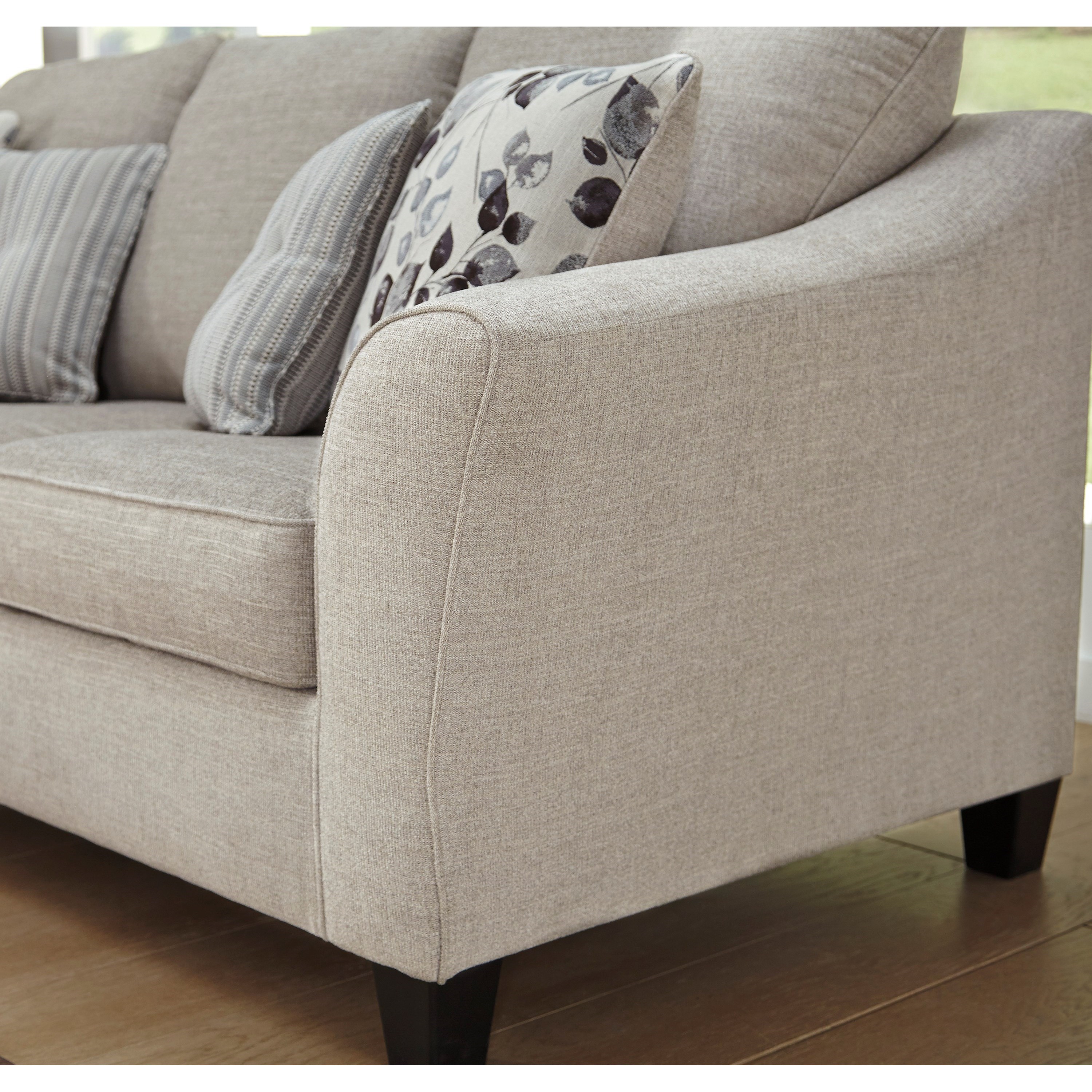 Benchcraft abney top driftwood sofa chaise