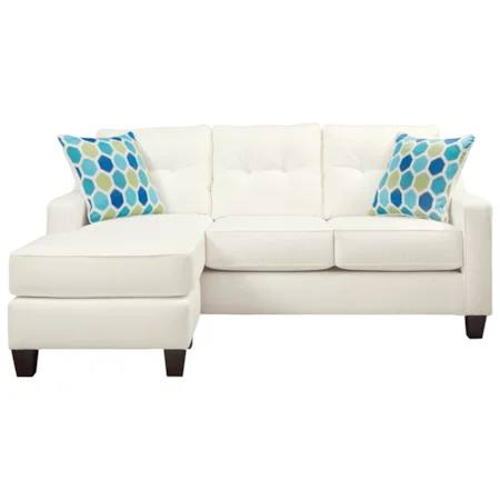 Queen Sofa Chaise Sleeper in Performance Fabric