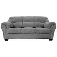Sofa with Pillow Arms and Nailhead Trim