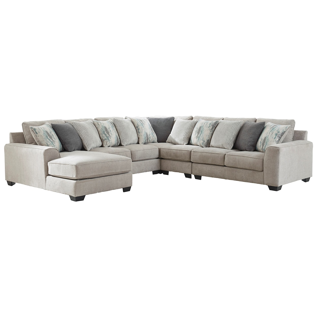 Ashley Ardsley 5-Piece Sectional with Left Chaise