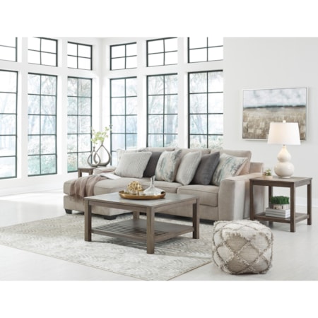 2-Piece Sectional with Left Chaise