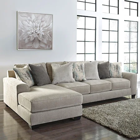 2-Piece Sectional with Left Chaise