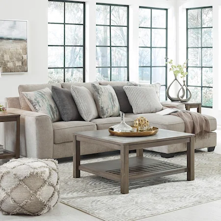 2-Piece Sectional with Right Chaise