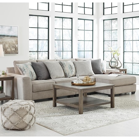 3-Piece Sectional with Right Chaise