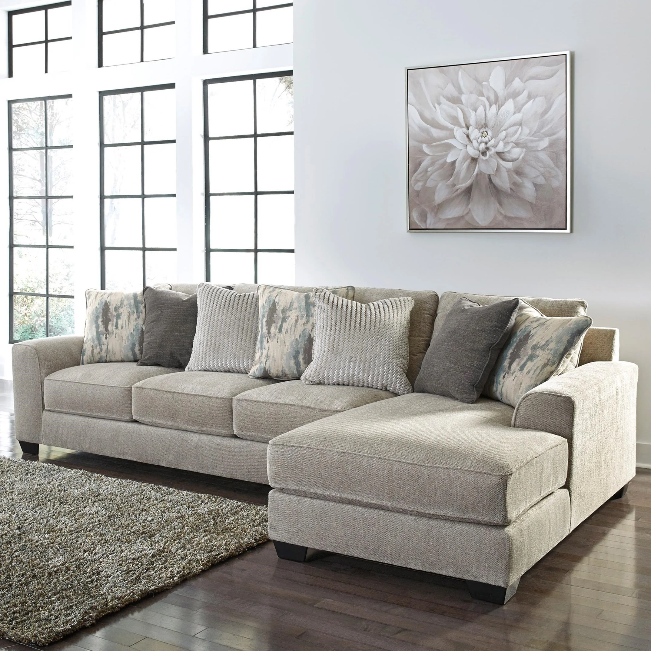 Benchcraft Ardsley 3950466+17 Contemporary 2Piece Sectional with Right