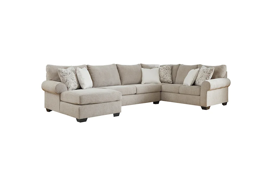 Baranello 3-Piece Sectional with Left Chaise by Benchcraft at Rife's Home Furniture