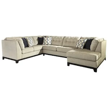 3-Piece Sectional with Right Chaise