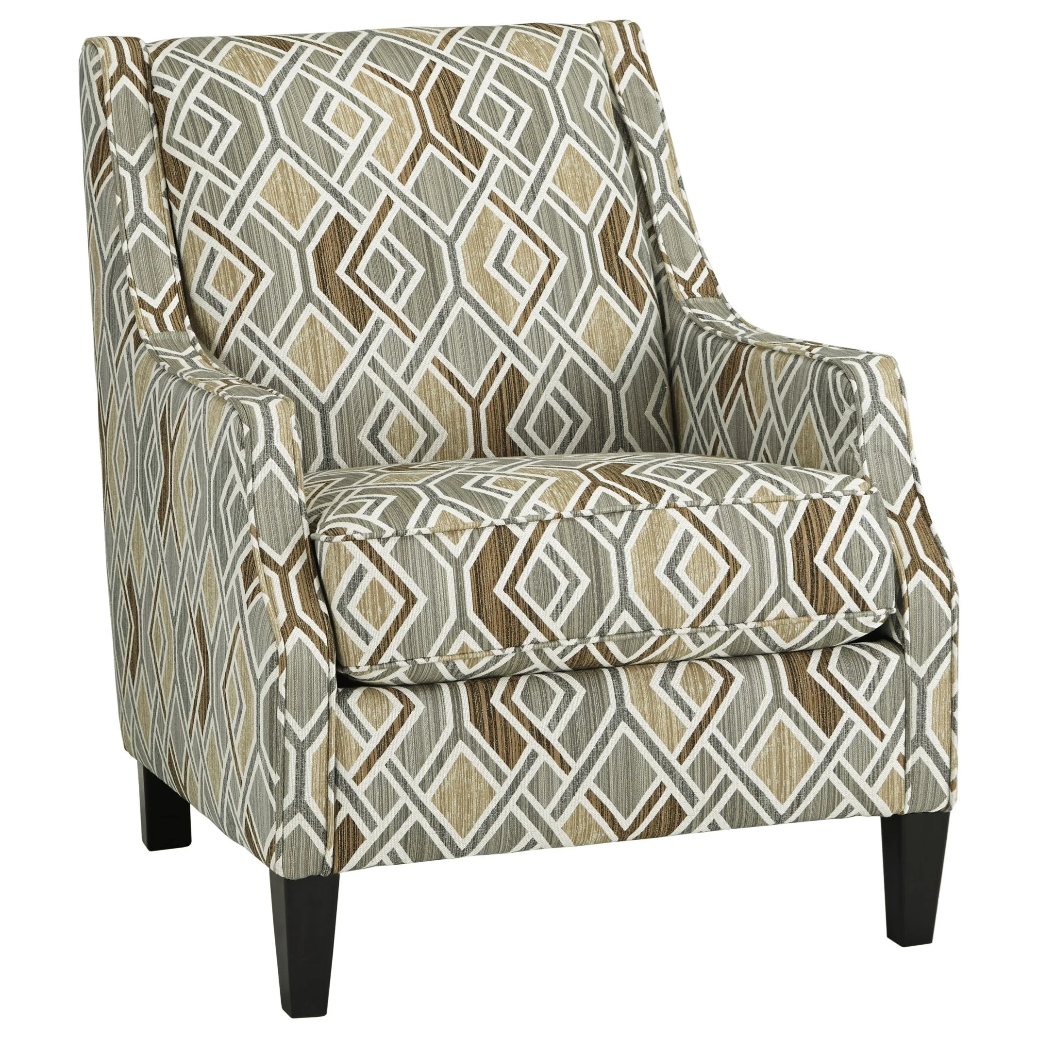 Benchcraft Benld Contemporary Accent Chair with Geometric Print Fabric