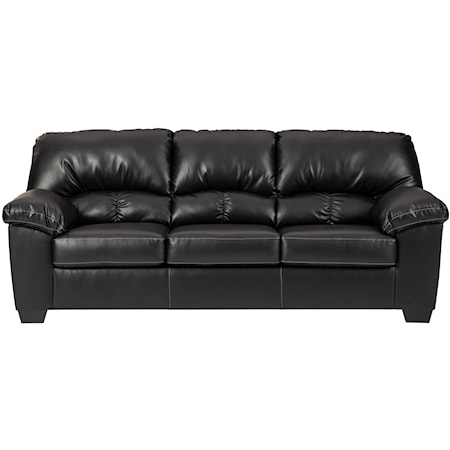 Casual Faux Leather Sofa