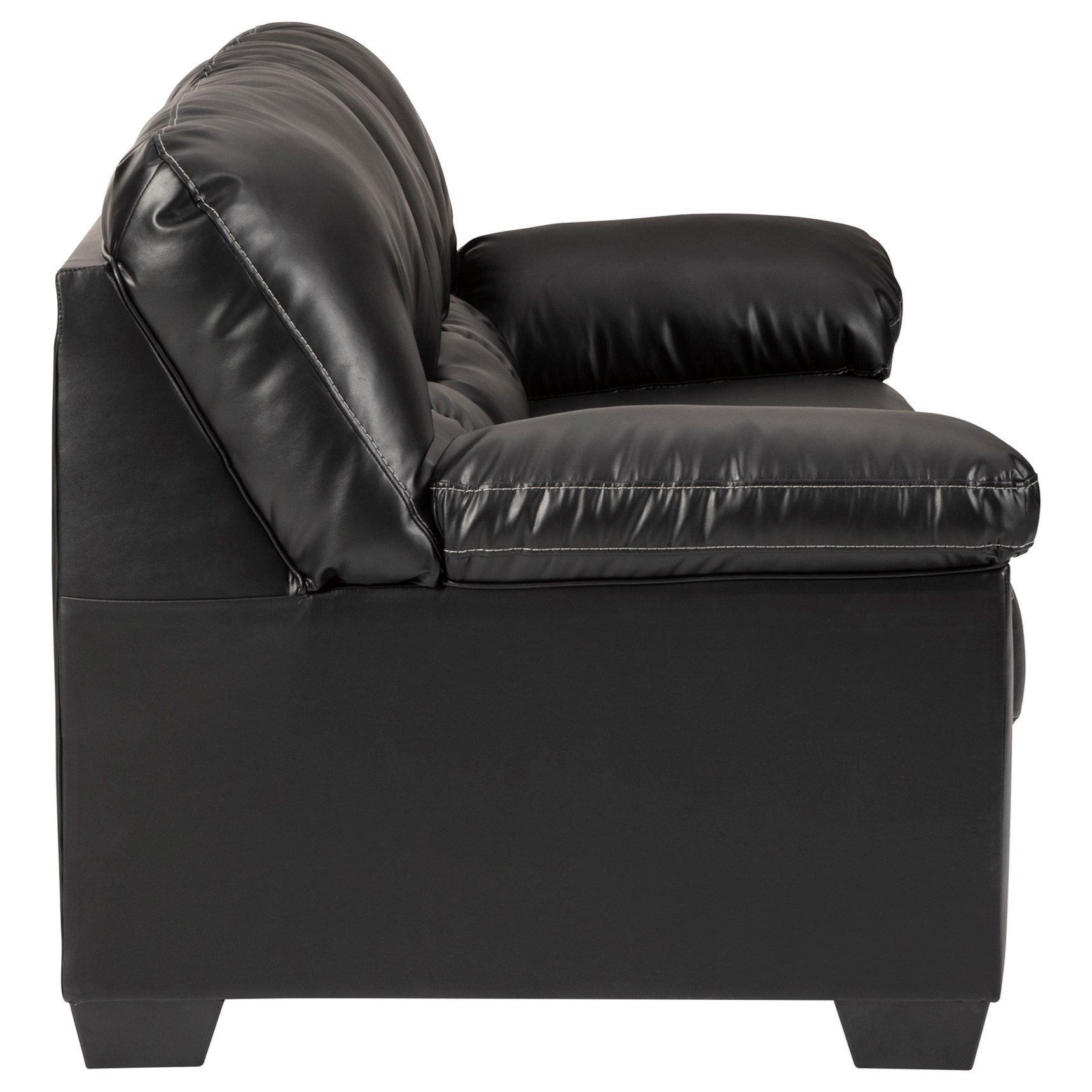 Benchcraft Brazoria ASHL 2470238 Casual Faux Leather Sofa Value City Furniture Uph Stationary Sofas