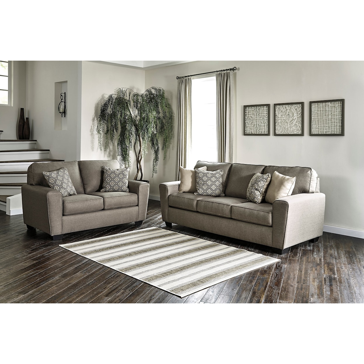 Ashley Furniture Benchcraft Calicho Stationary Living Room Group