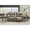 Benchcraft Cavalcade Double Reclining Loveseat with Console