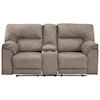 Benchcraft by Ashley Cavalcade Double Reclining Loveseat with Console