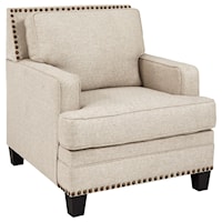 Transitional Chair with Nailhead Trim