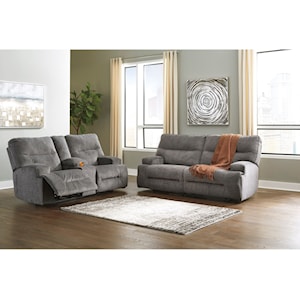 Benchcraft Coombs Reclining Living Room Group