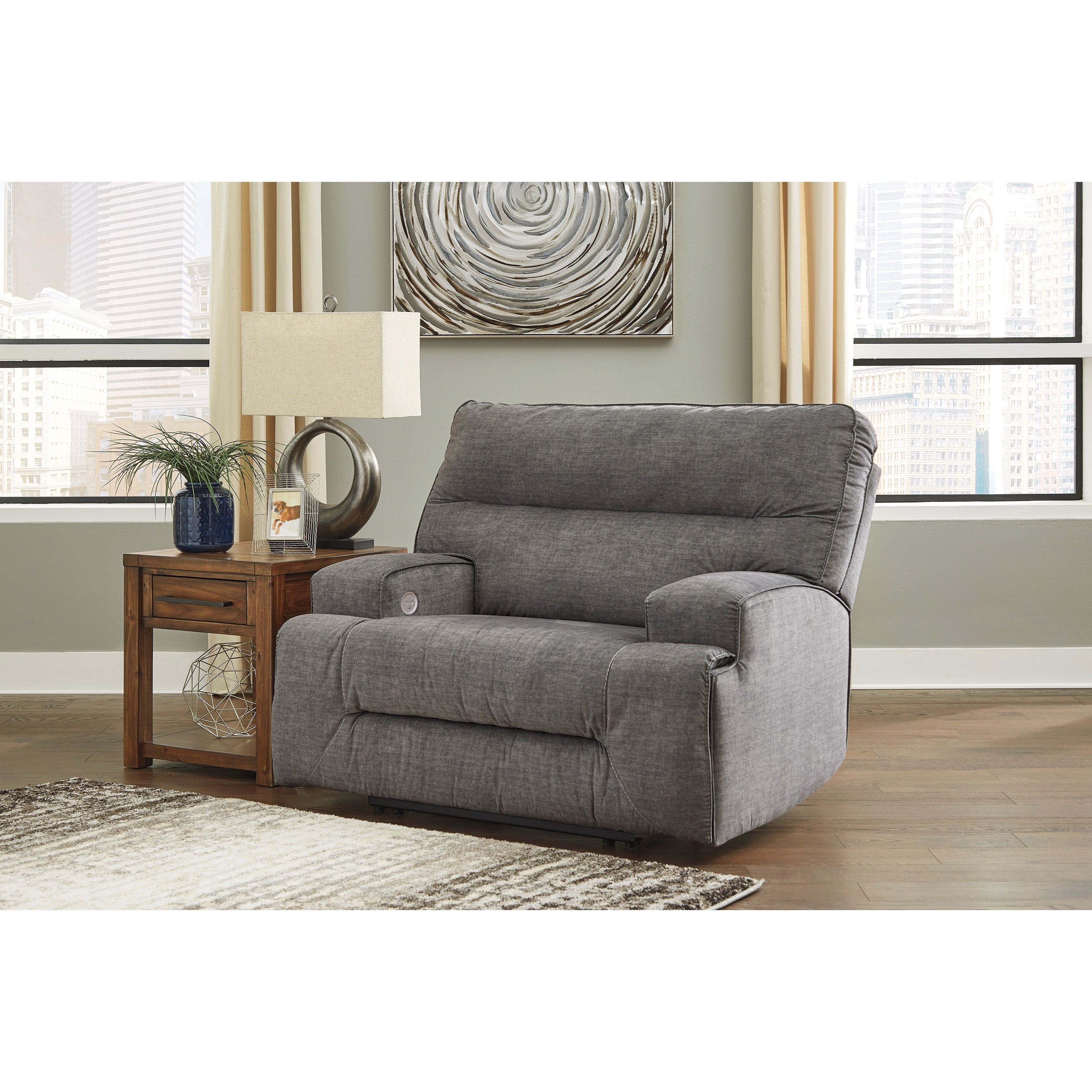 Benchcraft by Ashley Coombs 4530282 Contemporary Wide Seat Power