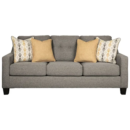 Contemporary Queen Sofa Sleeper with Tufted Back