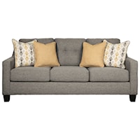 Contemporary Queen Sofa Sleeper with Tufted Back