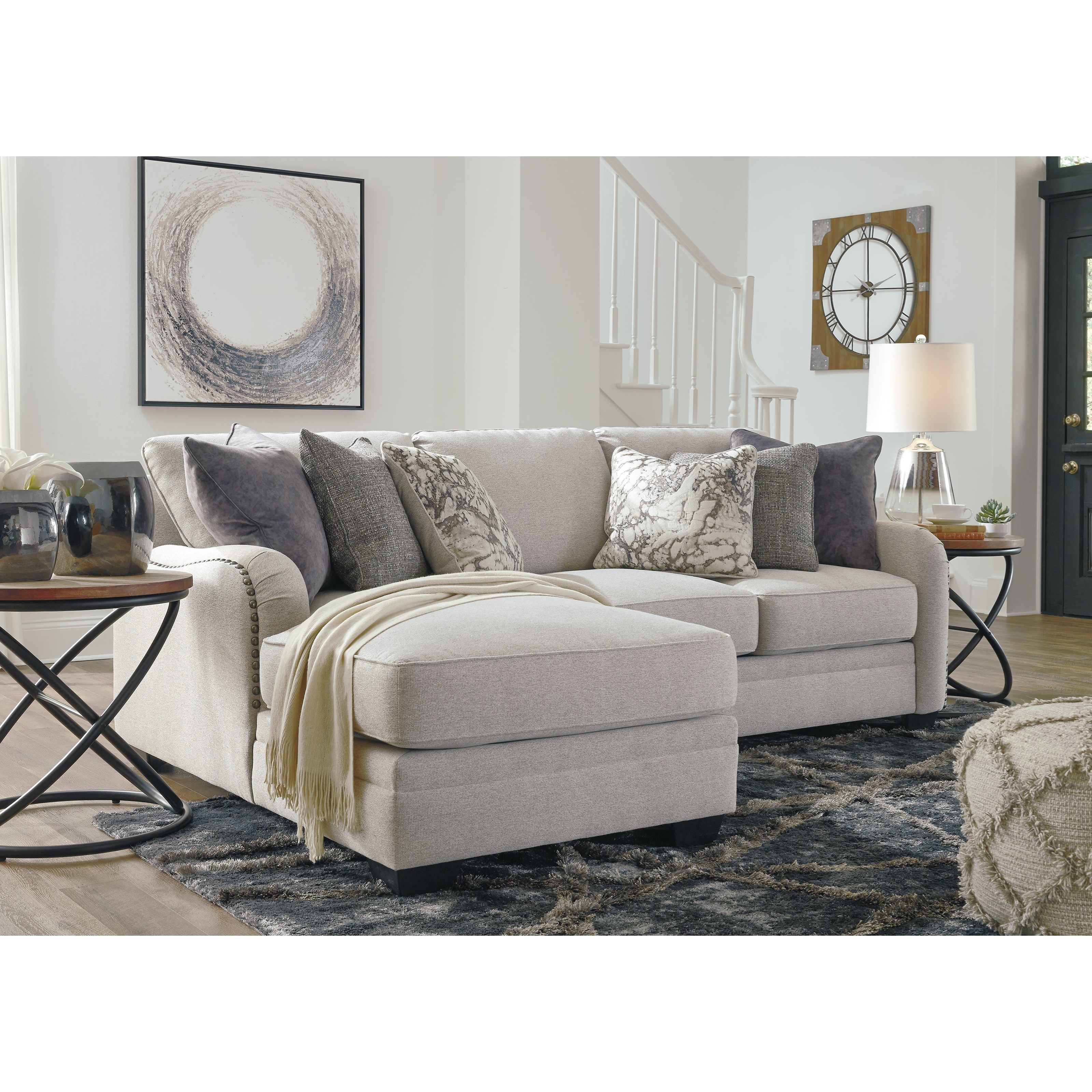 Benchcraft by Ashley Dellara Casual 2Piece Sectional with Left Chaise