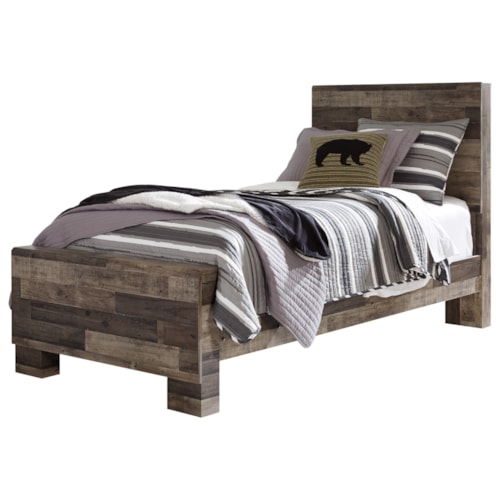 Rustic Modern Twin Panel Bed