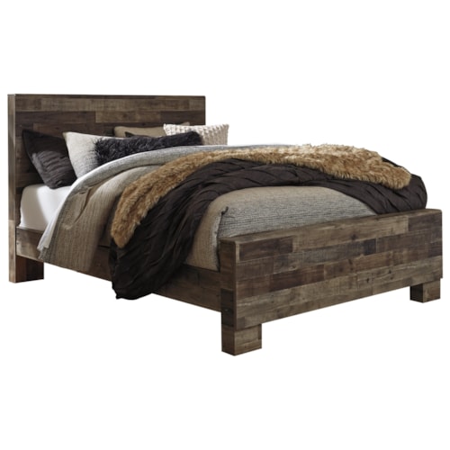 Rustic Modern Queen Panel Bed