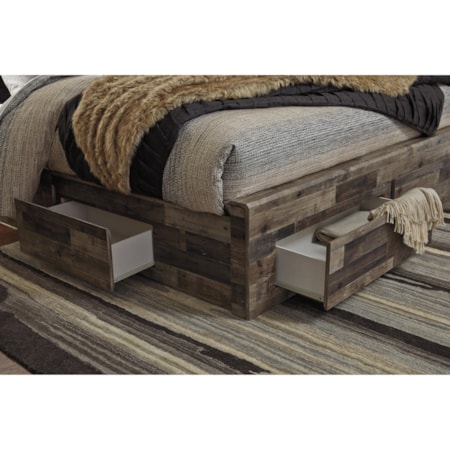 Queen Storage Bed with 6 Drawers