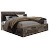Benchcraft Derekson King Storage Bed with 6 Drawers