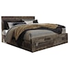 Ashley Furniture Benchcraft Derekson King Storage Bed with 6 Drawers