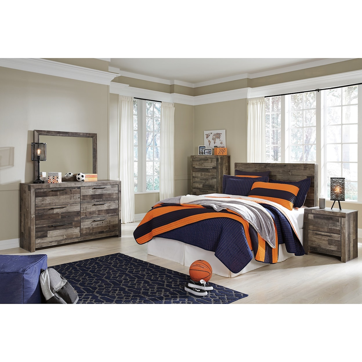 Ashley Furniture Benchcraft Derekson Full Panel Headboard