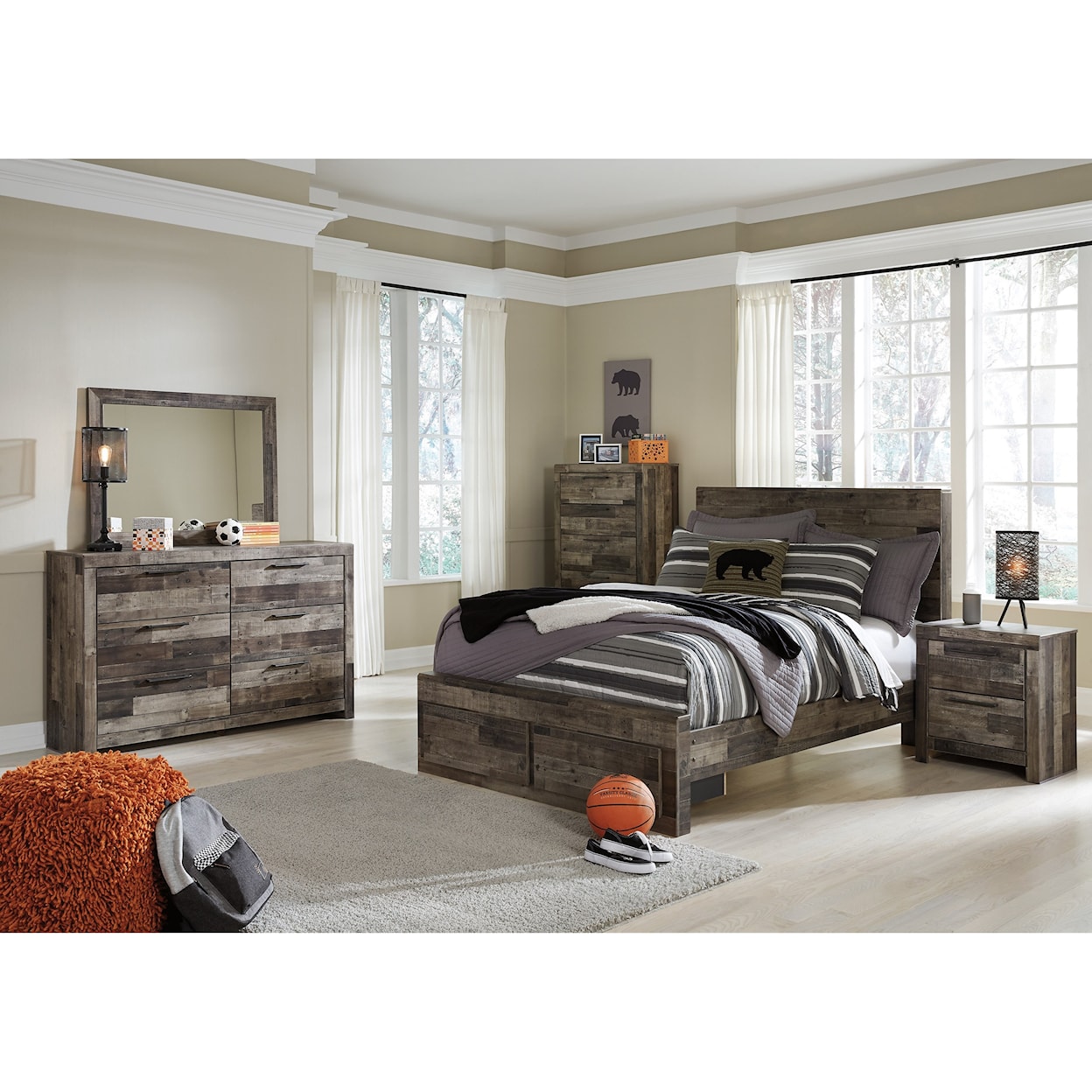 Benchcraft Derekson Full Storage Bed