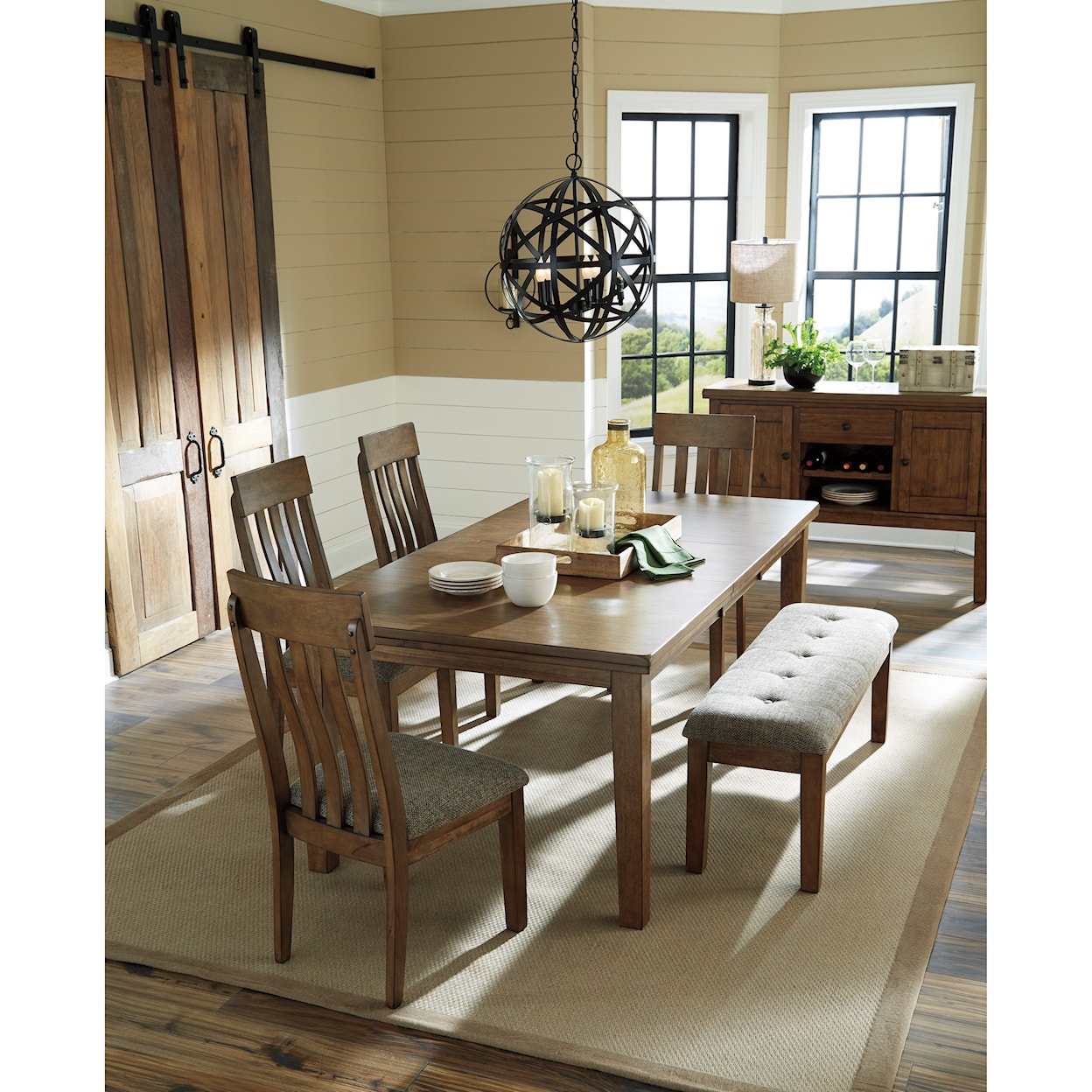 Benchcraft Flaybern 6-Piece Table and Chair Set