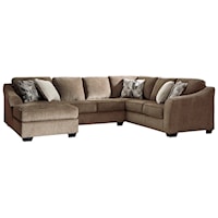 Contemporary 3-Piece Sectional with Chaise