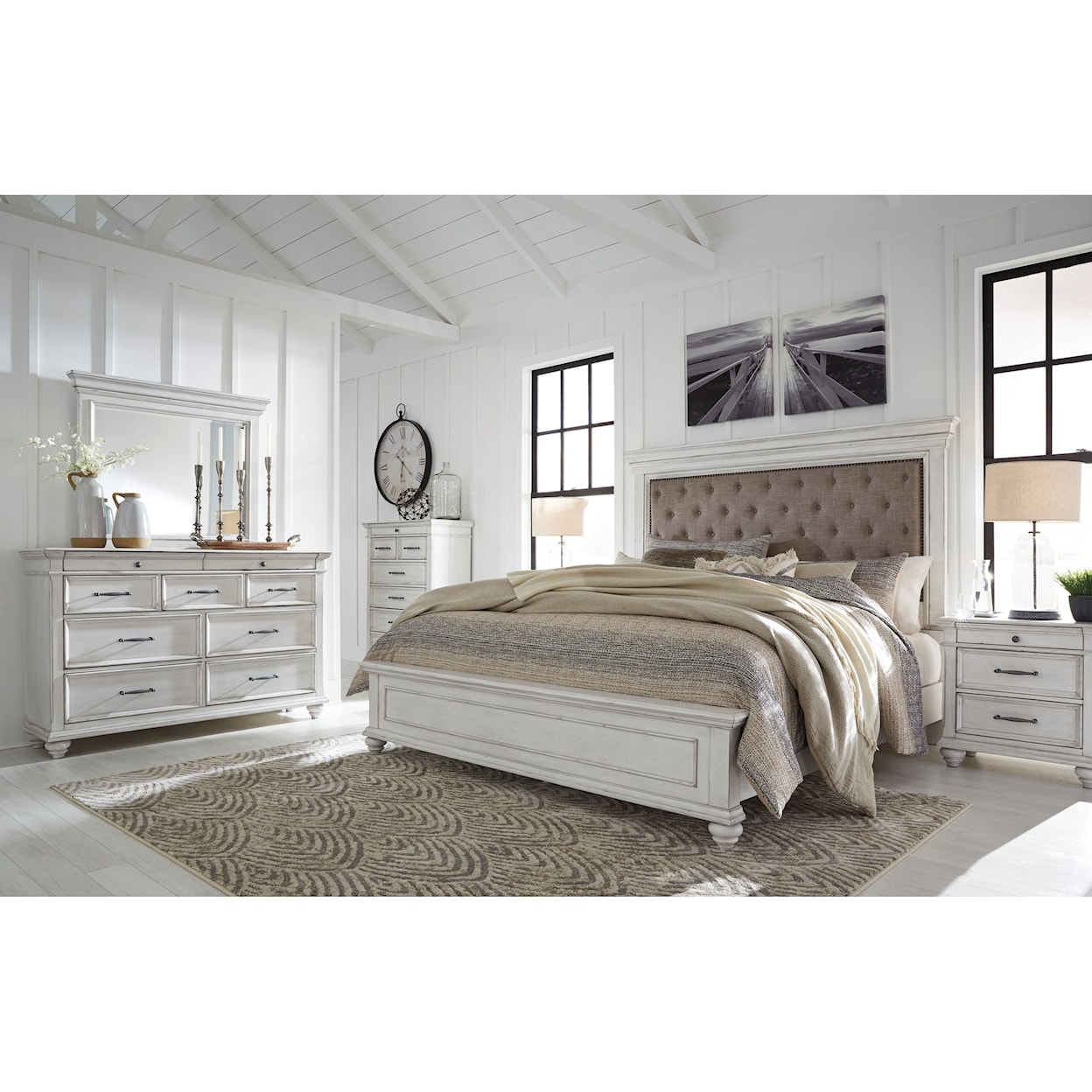 Ashley Furniture Benchcraft Kanwyn California King Upholstered Bed
