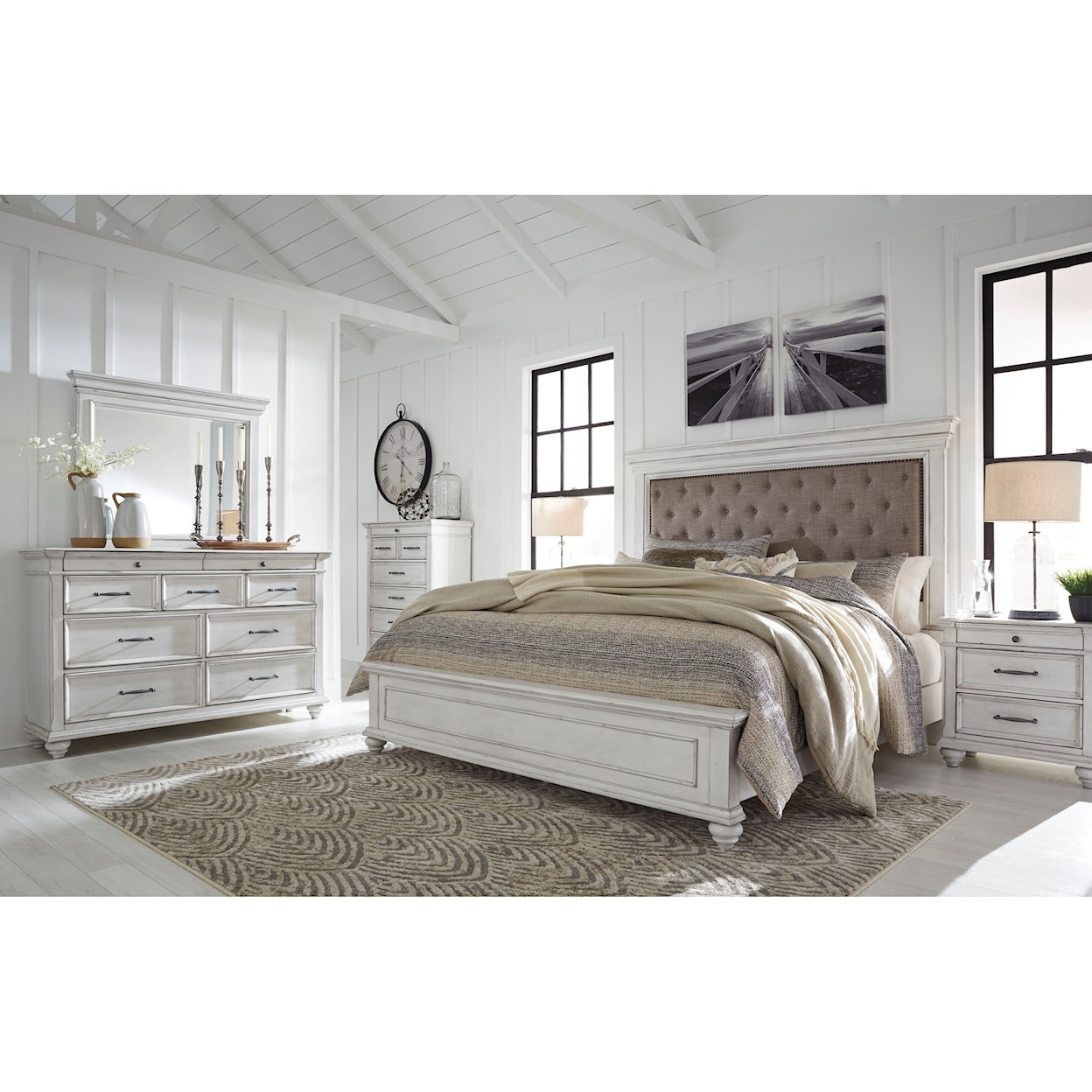 Benchcraft Kanwyn California King Upholstered Bed