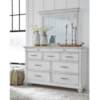 Ashley Furniture Benchcraft Kanwyn Dresser and Mirror Set