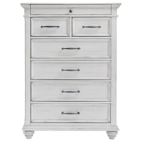 Cottage 7-Drawer Chest with Distressed Finish