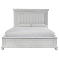 Relaxed Vintage Queen Panel Bed with Storage Bench