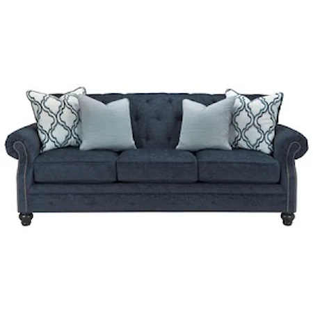 Transitional Sofa with Tufted Back