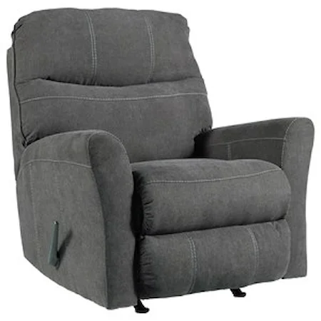 Casual Contemporary Rocker Recliner