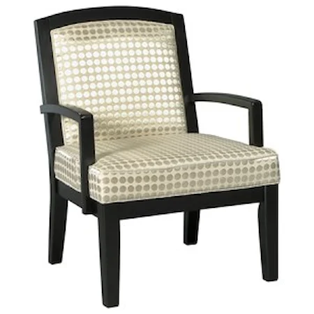 Contemporary Wood Frame Accent Chair